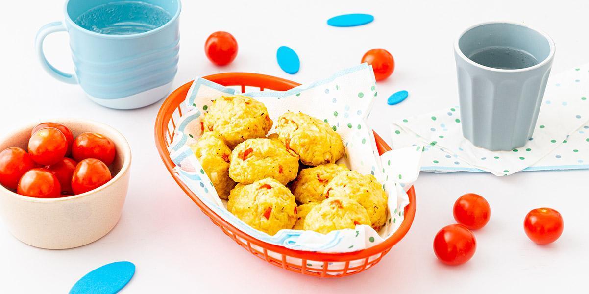 Mit Kindern kochen Rezepte: Blumenkohl im Ofen Bällchen
