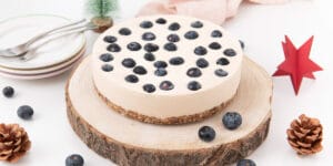 Frischkäsekuchen mit Blaubeer-Topping