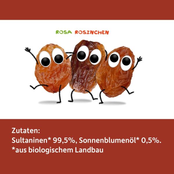 Zutatenliste von Freche Freunde Bio Rosinchen