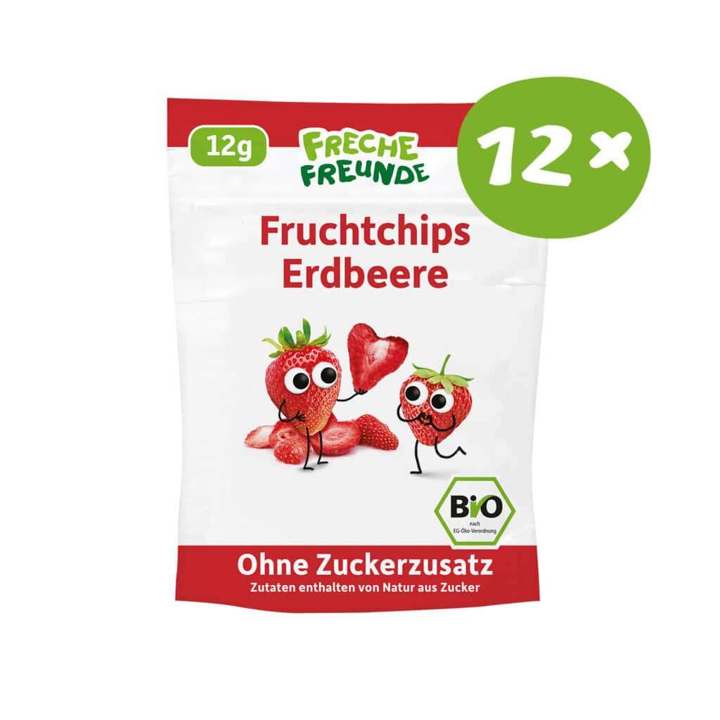 Fruchtchips_Erdbeere Front 12xer Packung