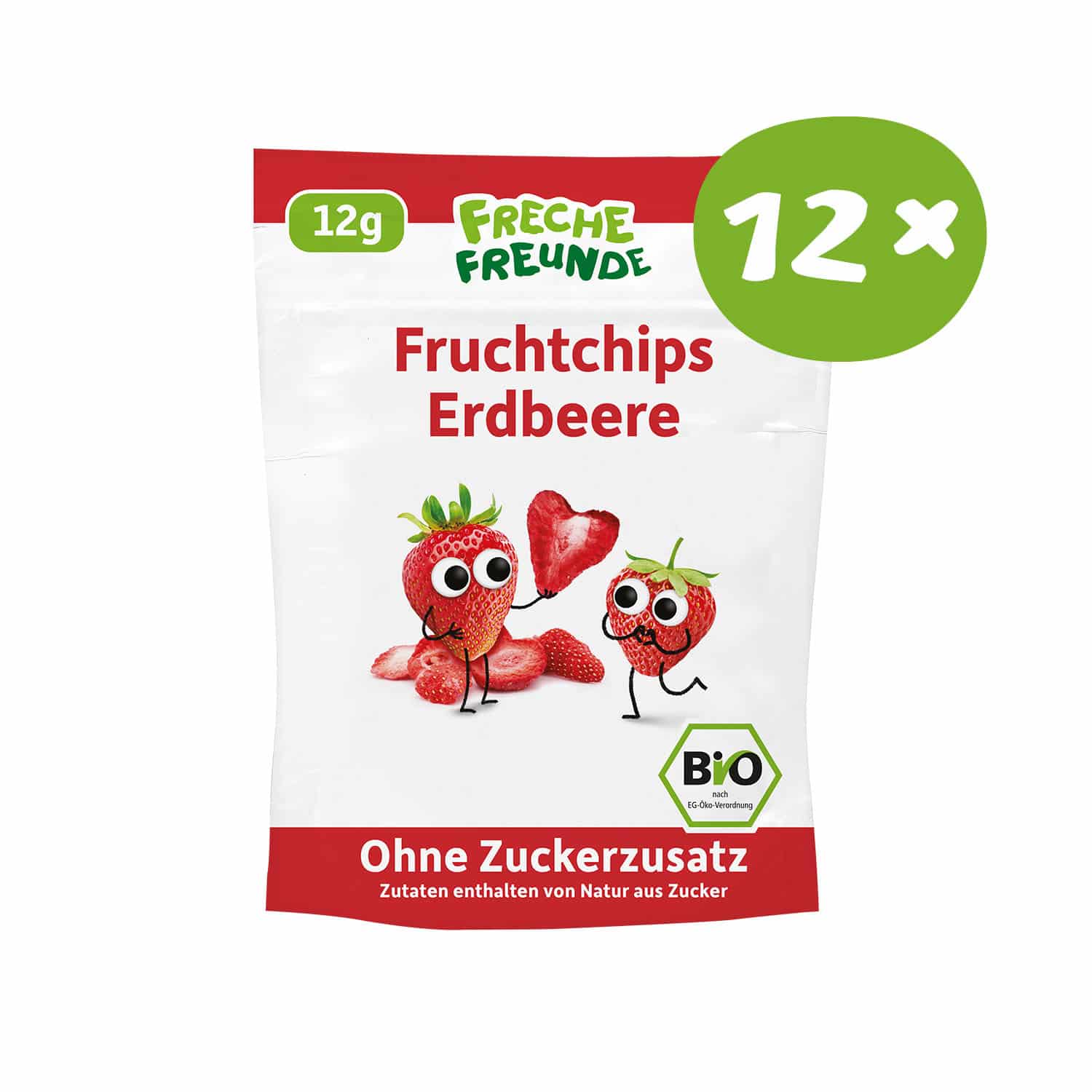 Fruchtchips_Erdbeere Front 12xer Packung