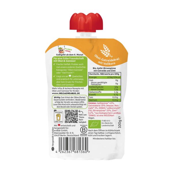 Quetschie-Apfel_Birne_Zimt_Reis_Dinkel-Rückseite