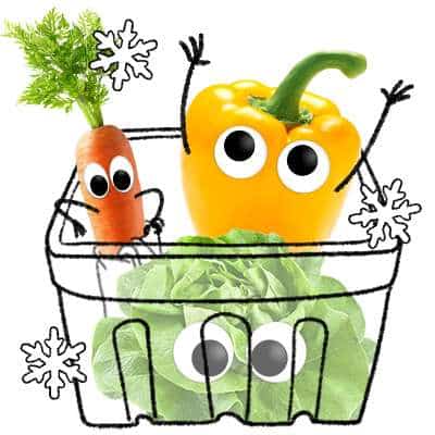 Freche Freunde - Obst und Gemüse Aufbewahrung