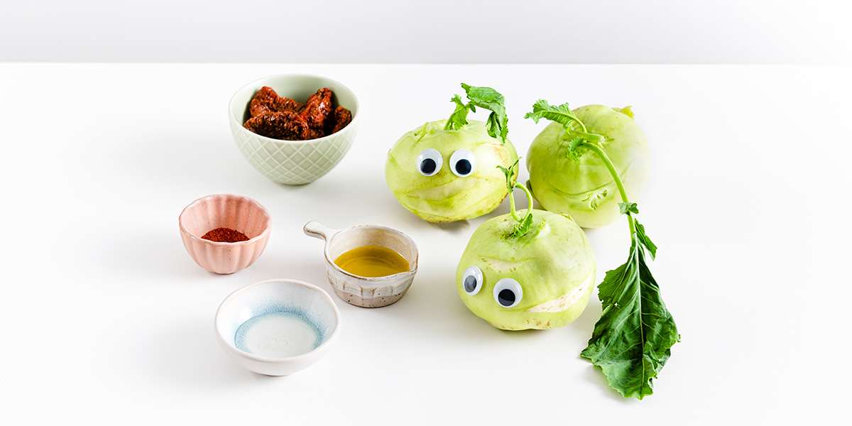 Kohlrabi_Pommes_in-der-Heißluftfritteuse-Zutaten