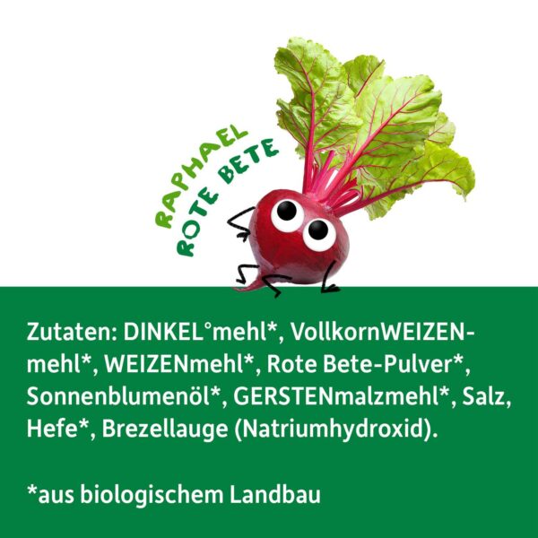 Zutatenliste: Mit Raphael Rote Bete posierend im auf der Liste sitzend.