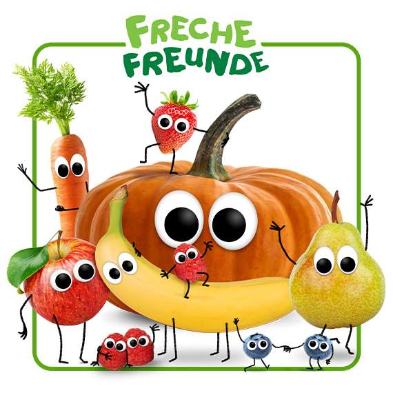 Freches Obst & Gemüse lädt in die Freche Freunde Welt ein.
