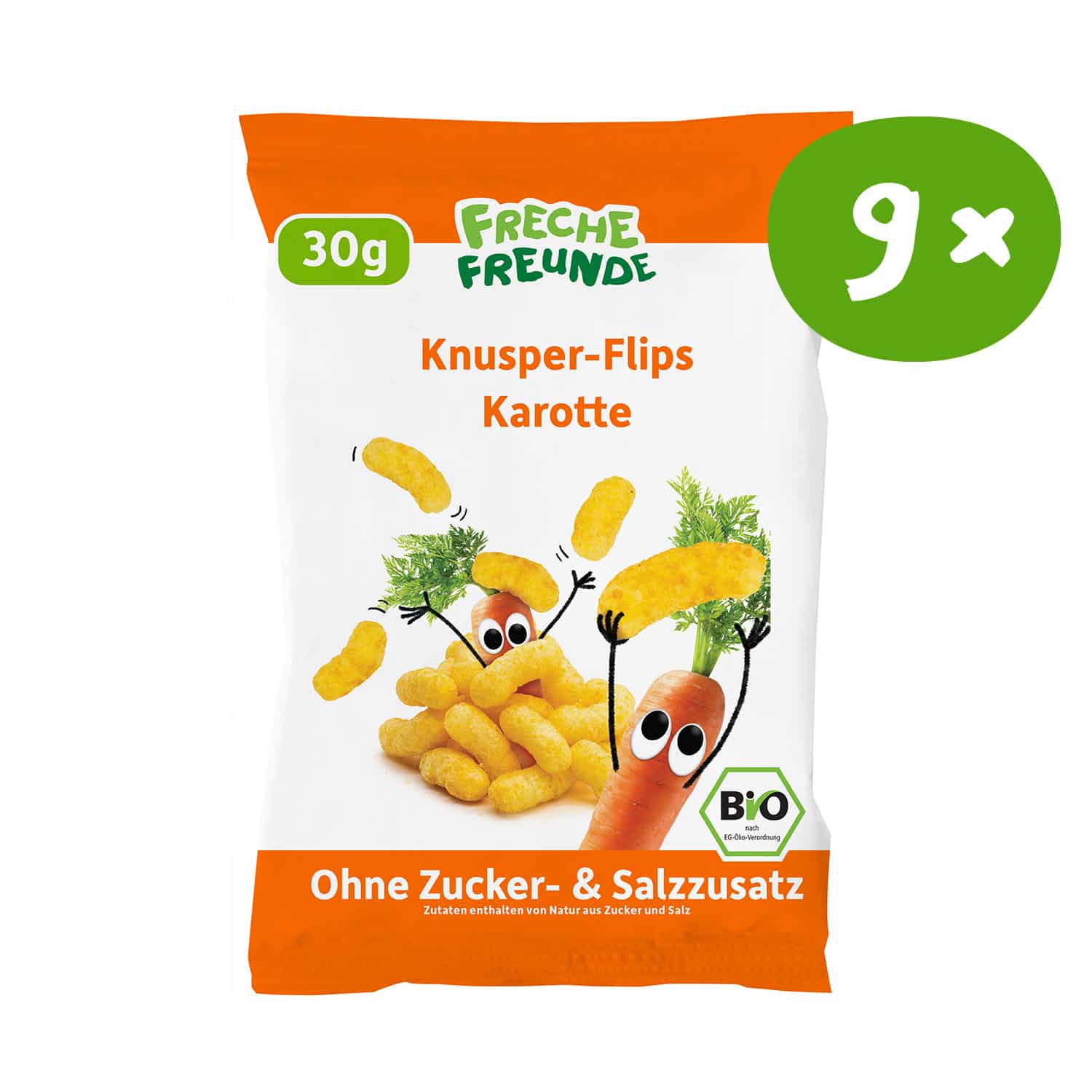 Knusper-Flips-Karotte Vorderseite