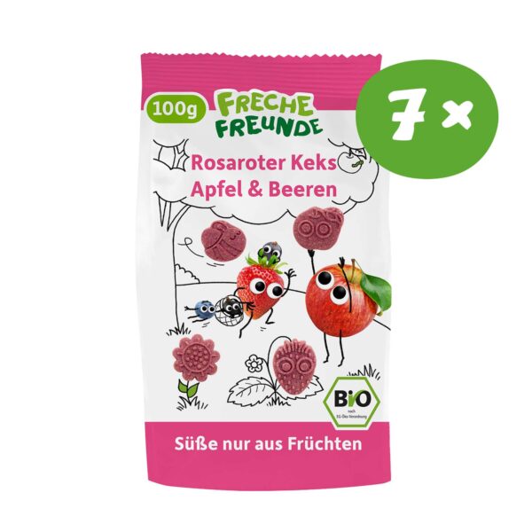 freche-freunde-rosaroter-keks-apfel-beeren