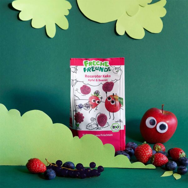 freche-freunde-rosaroter-keks-apfel-beeren-mood
