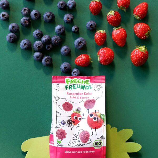 freche-freunde-rosaroter-keks-apfel-beeren-mood