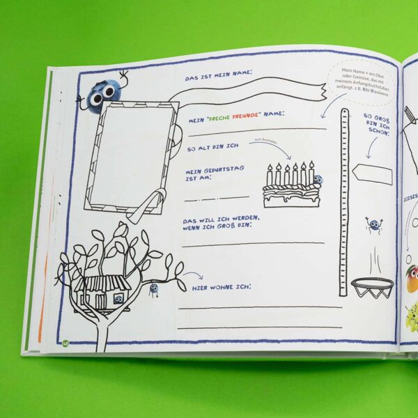 Freche Freunde Freundebuch Innenseite 1